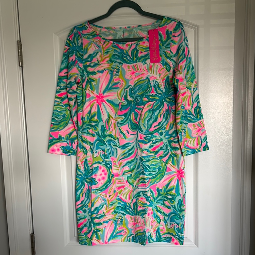 Lilly Pulitzer Women's Pink and Green Dress